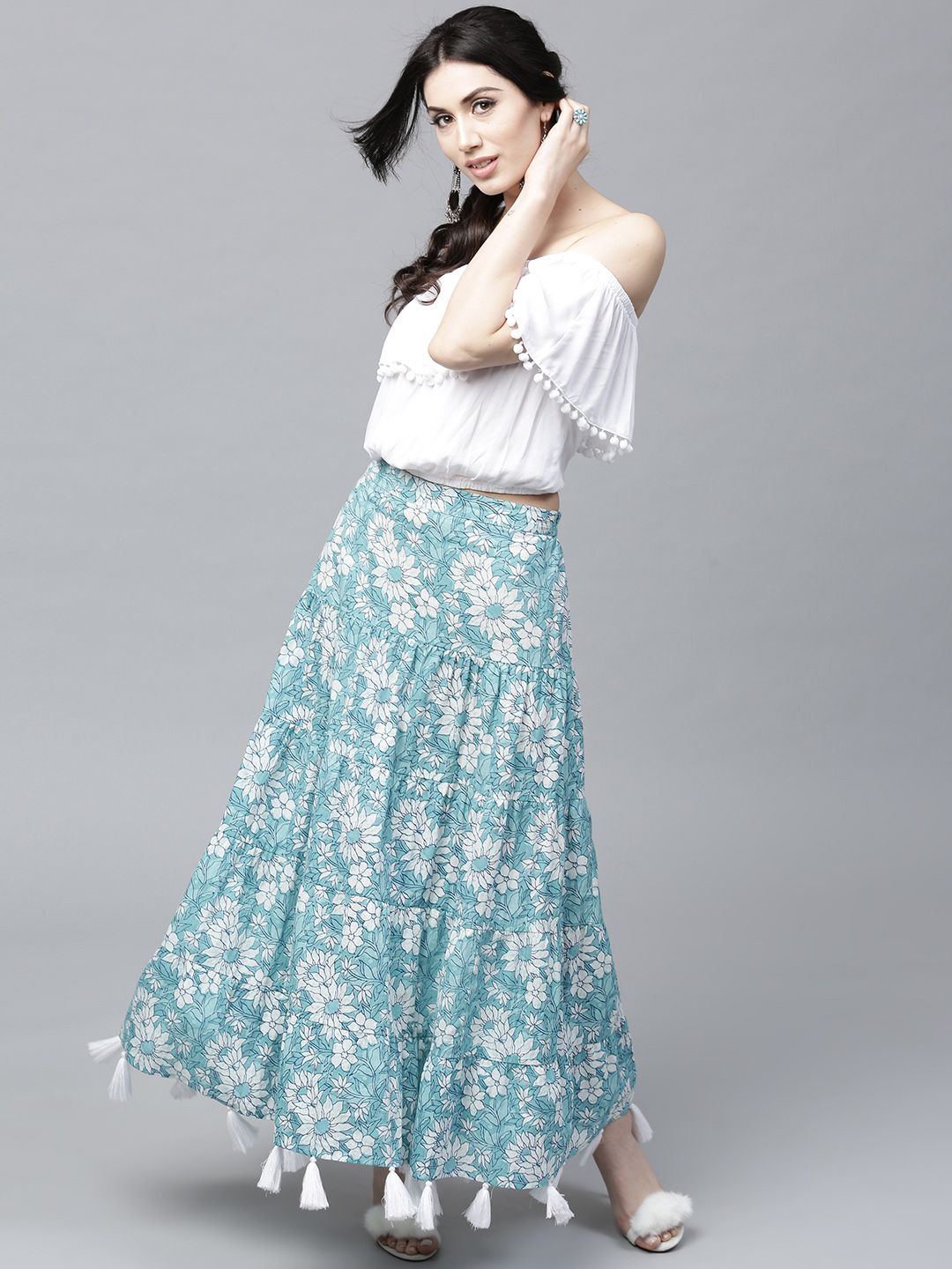 to wear - White Long skirt and top video to wear - White Long skirt and top video