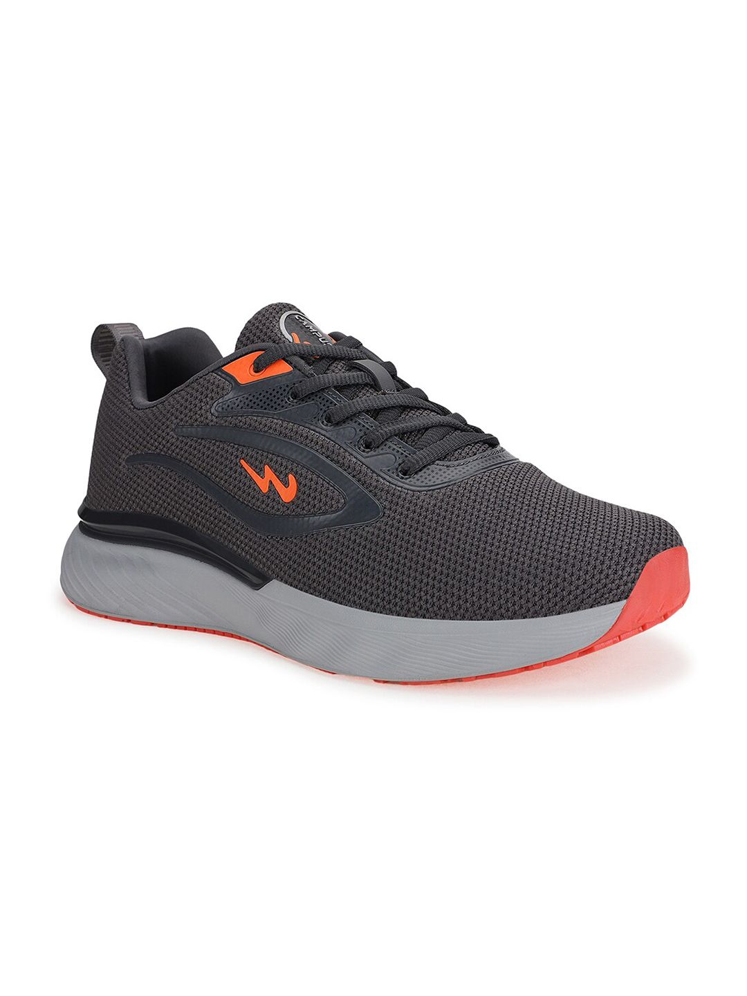 Campus Silas Men Grey Mesh Lightweight & Breathable Running Sports Shoes