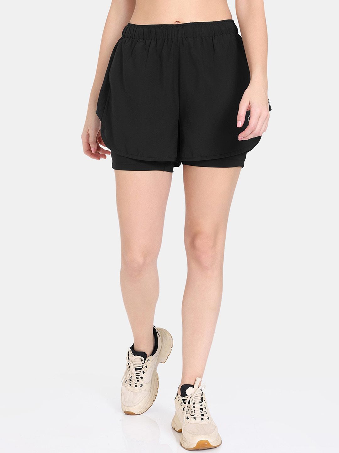 Zelocity by Zivame Women Skinny Fit Sports Shorts Price in India
