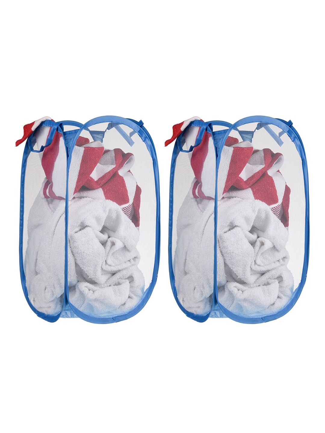 Kuber Industries 2 Pc Blue Nylon Net Lightweight & Foldable Laundry Baskets With Handle deal from myntra Kuber Industries 2 Pc Blue Nylon Net Lightweight & Foldable Laundry Baskets With Handle deal from myntra