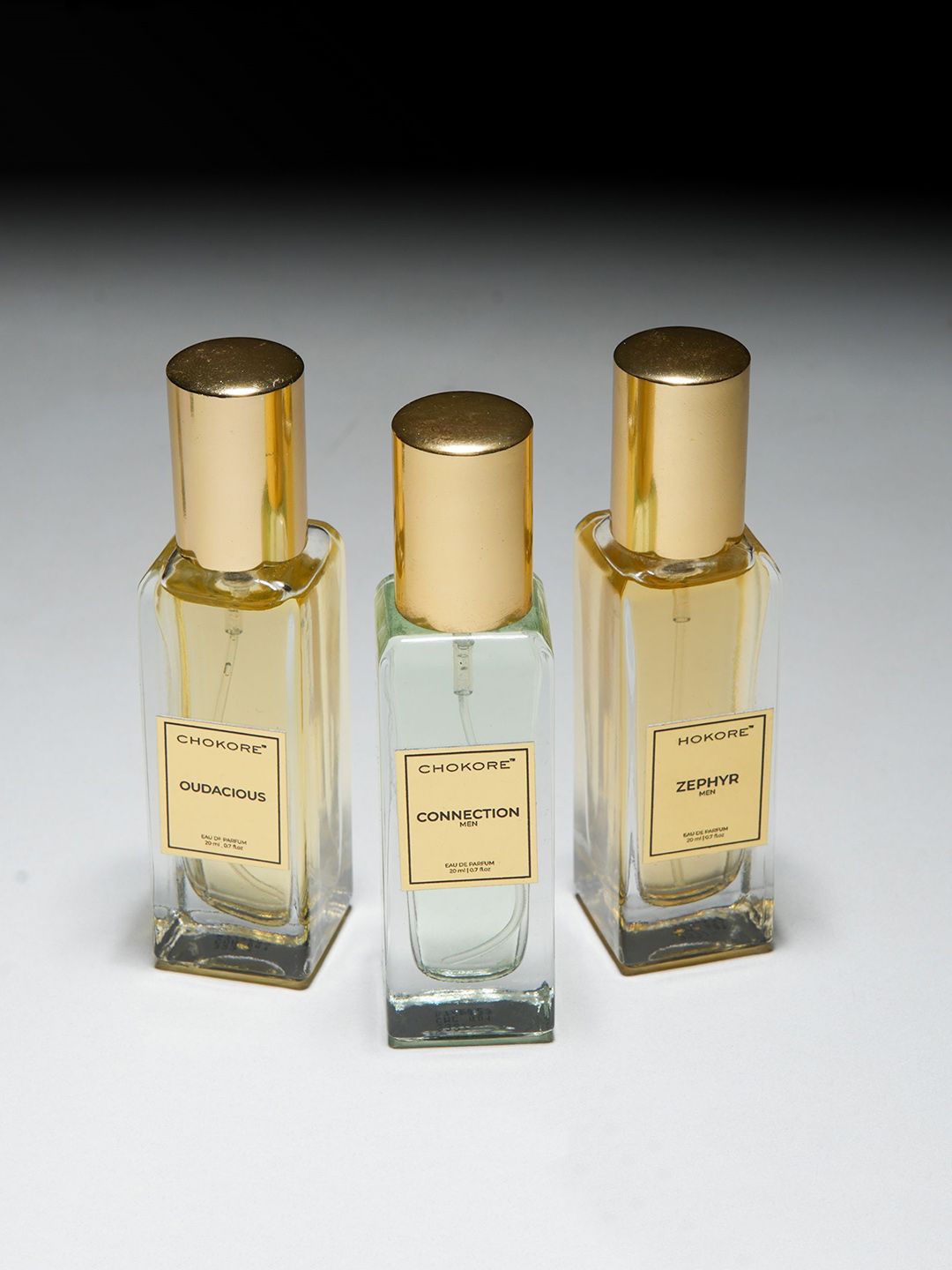 CHOKORE Set Of 3 Oudacious-Zephyr-Connection Eau De Perfume - 20ml Each