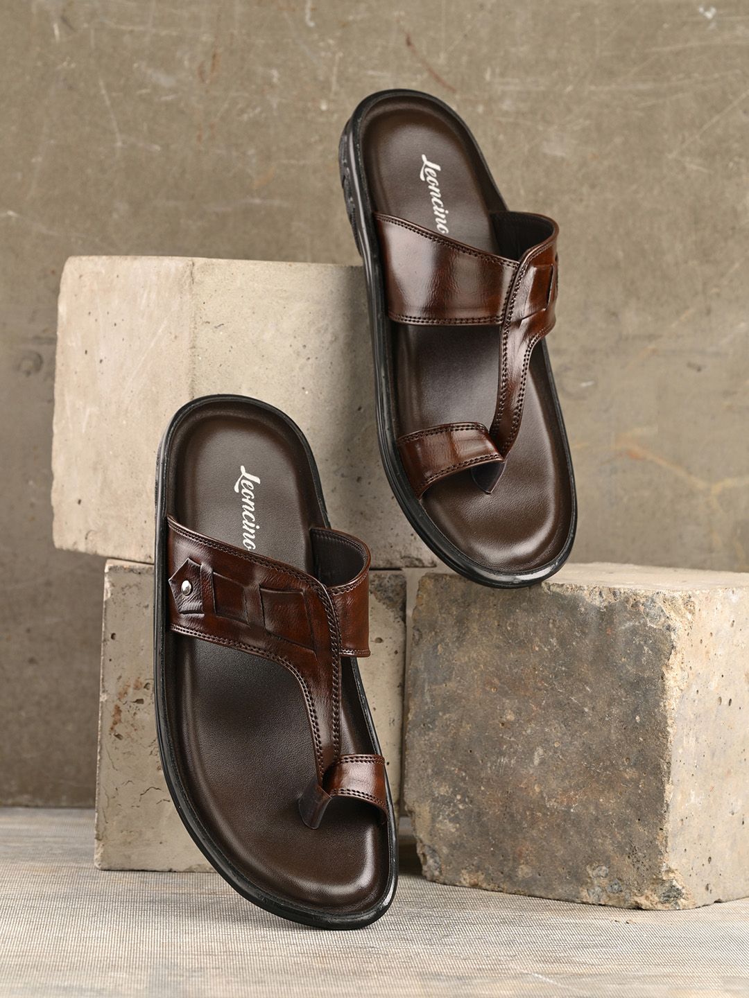 LEONCINO Men One Toe Comfort Sandals