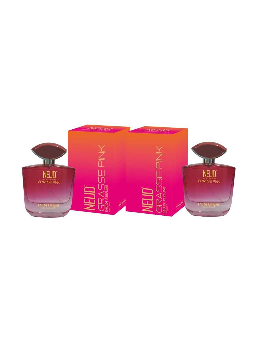 NEUD Grasse Pink Set Of 2 Women Long Lasting Eau De Perfume 100ml Each