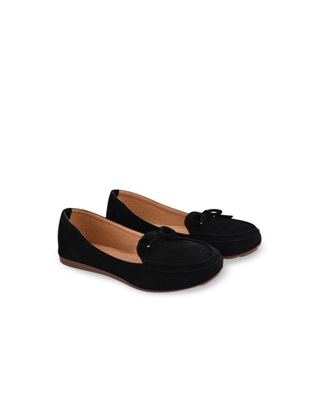 BAESD Girls Round Toe Suede Ballerinas With Bows Price in India