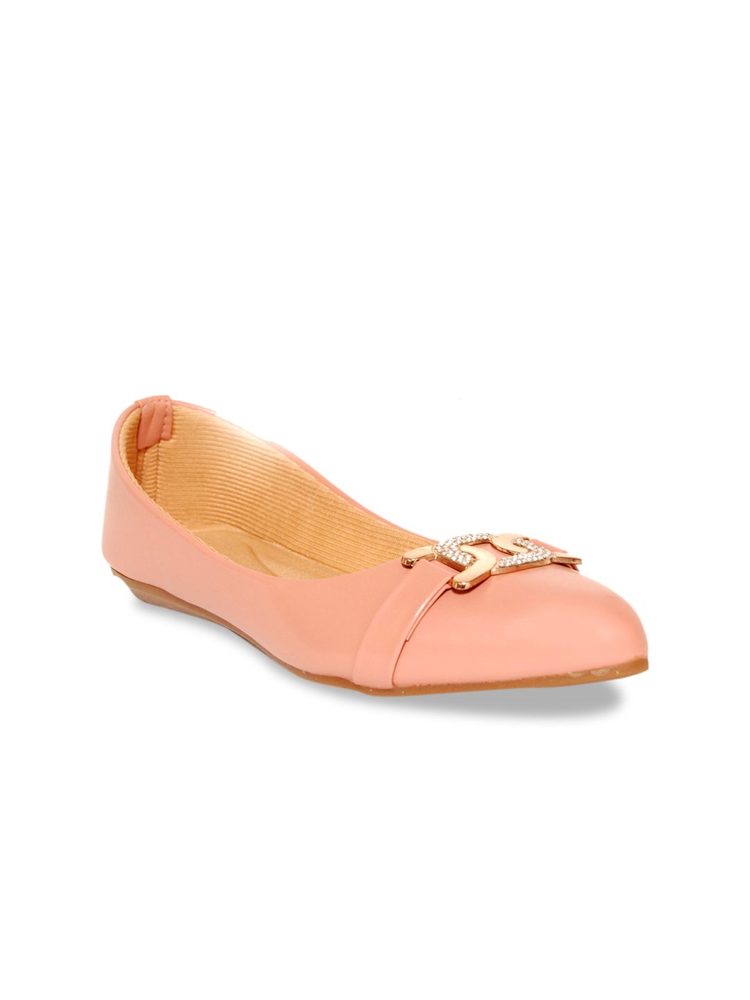 Glitzy Galz Embellished Slip-On Ballerinas