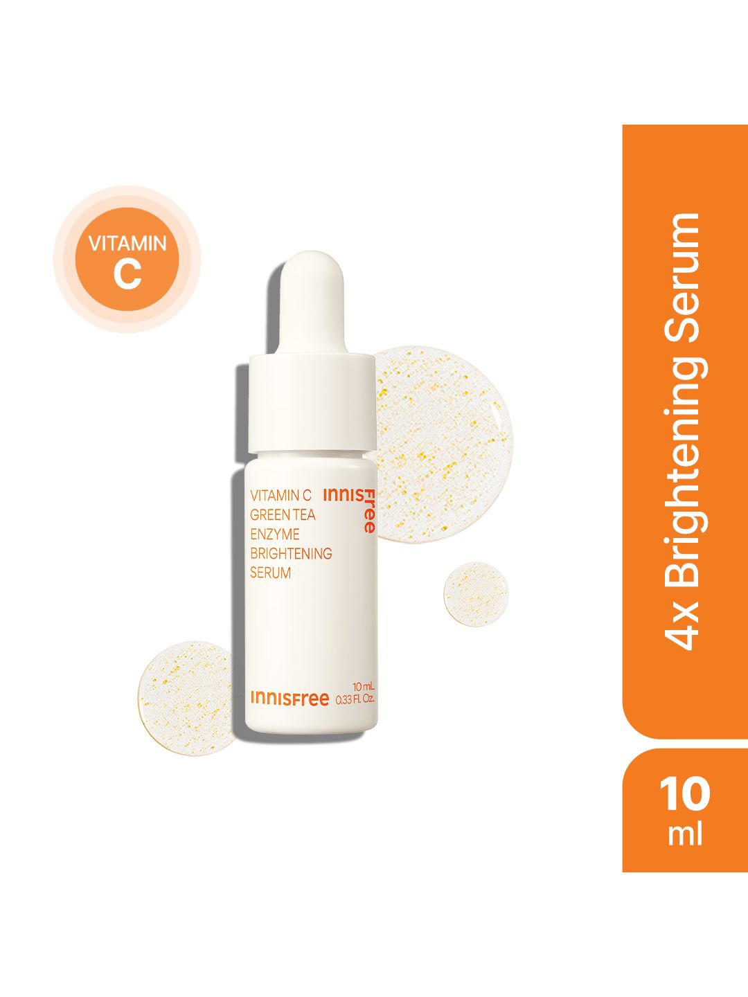 Innisfree Vitamin C Green Tea Enzyme Brightening Serum for Dark Spots - 10ml