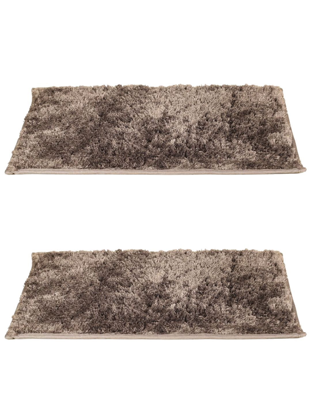 Black gold Set of 2 Grey Textured 450 GSM Non-Slip Bath Mats