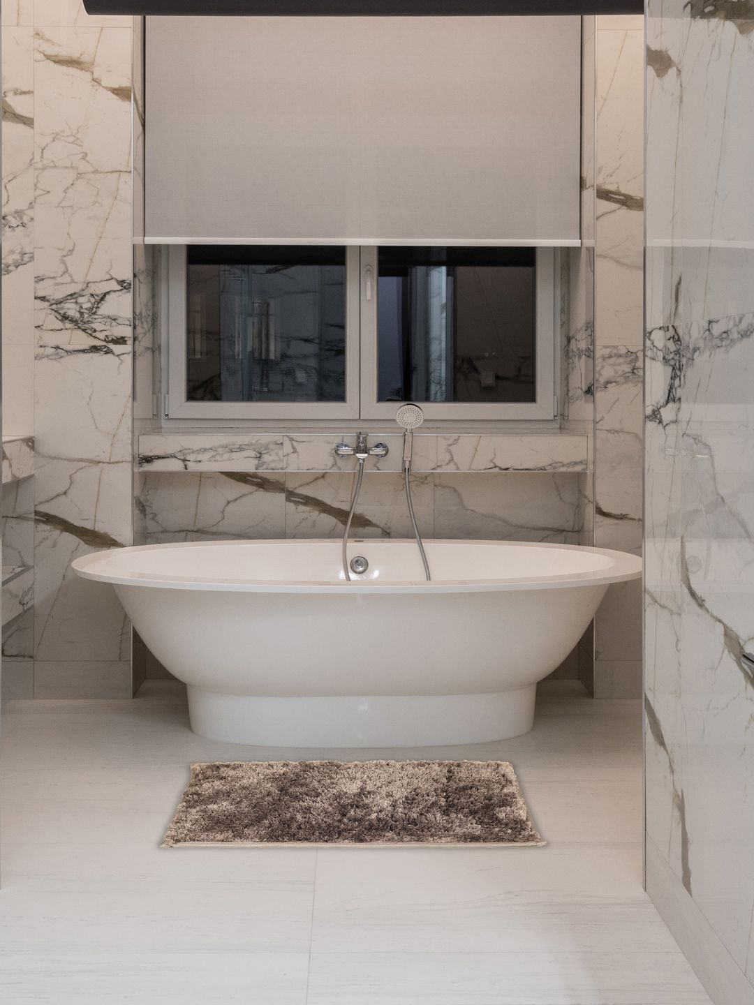 Black gold Grey Melange 450 GSM Microfiber Anti-Skid Bath Rug