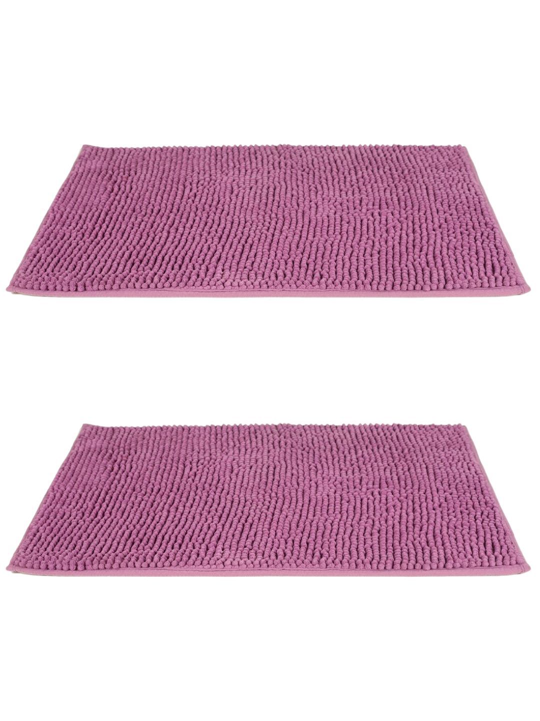 Black gold Set of 2 Purple Textured 450 GSM Bath Mats