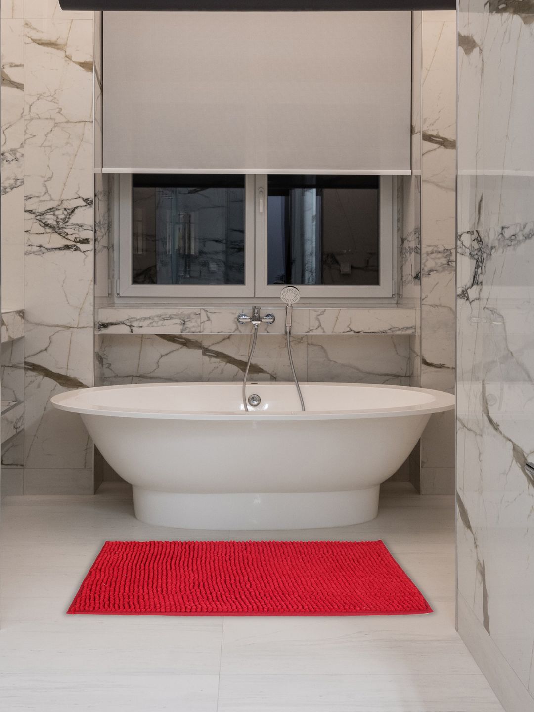 Black gold Maroon 450 GSM Microfiber Anti-Skid Bath Rug