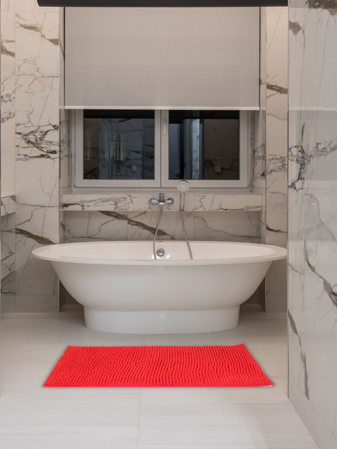 Black gold Red 2-Pieces 450 GSM Bath Rugs