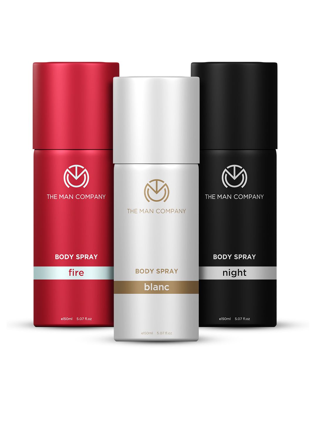 THE MAN COMPANY Men Blanc, Fire & Night Body Spray Combo