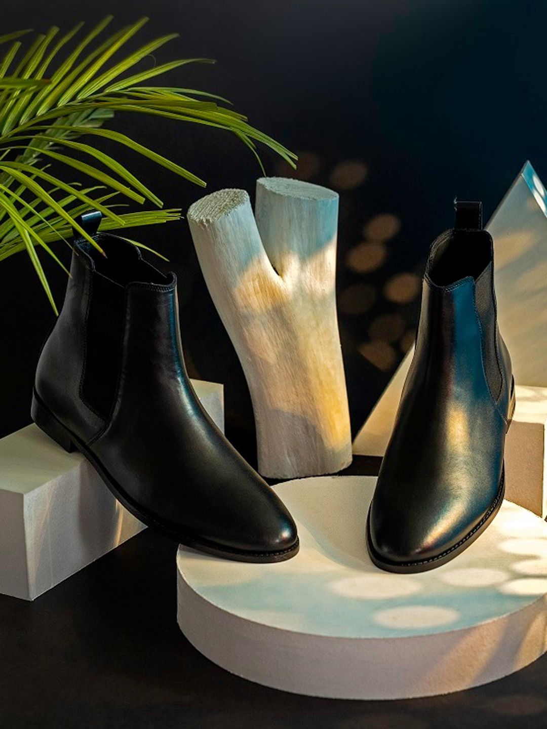 Buy GRIFFIN Men CORINE Mid Top Leather Chelsea Boots - Boots for