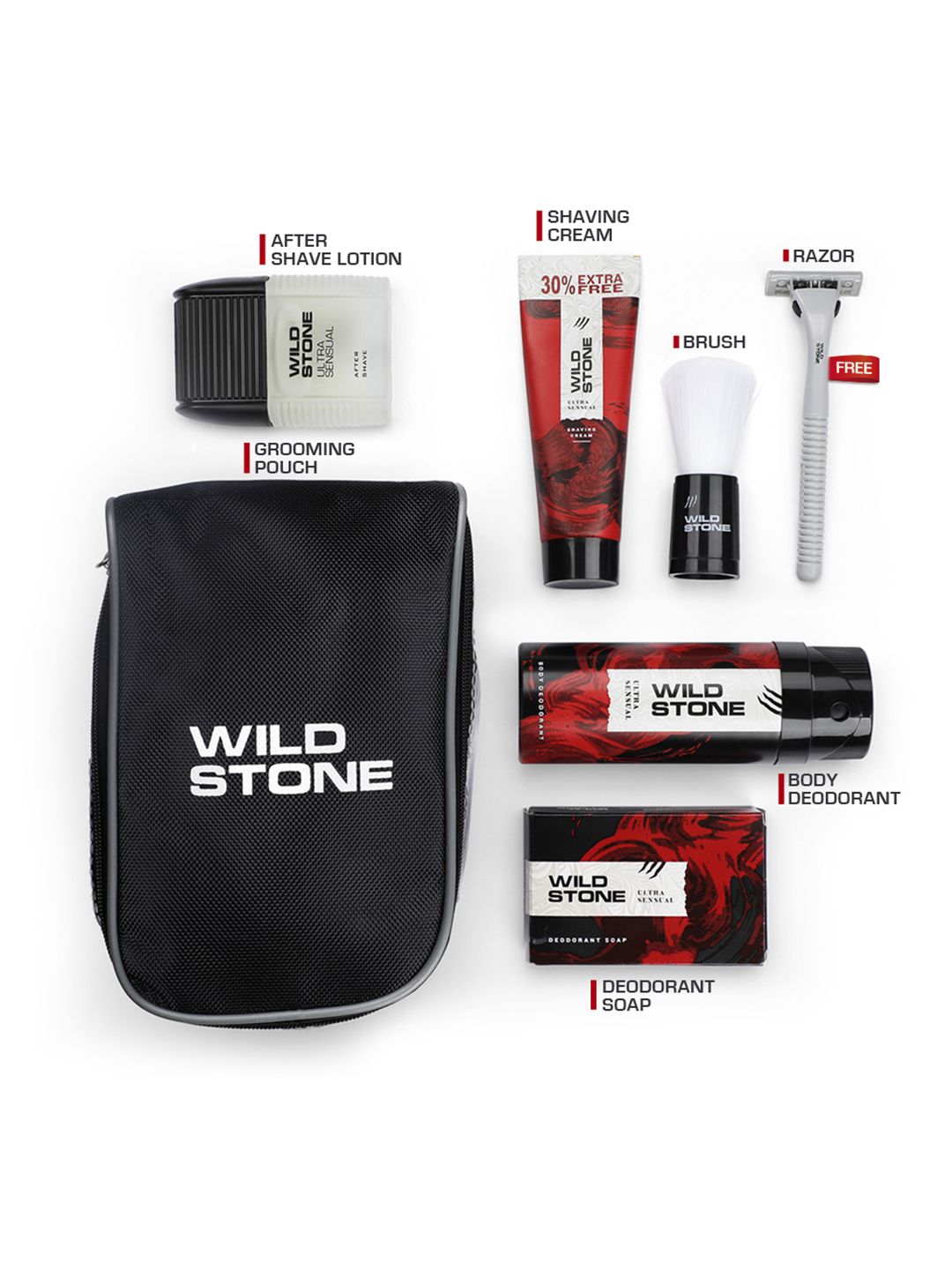 Buy Wild stone Men Ultra Sensual 7 Essentials Grooming Kit
