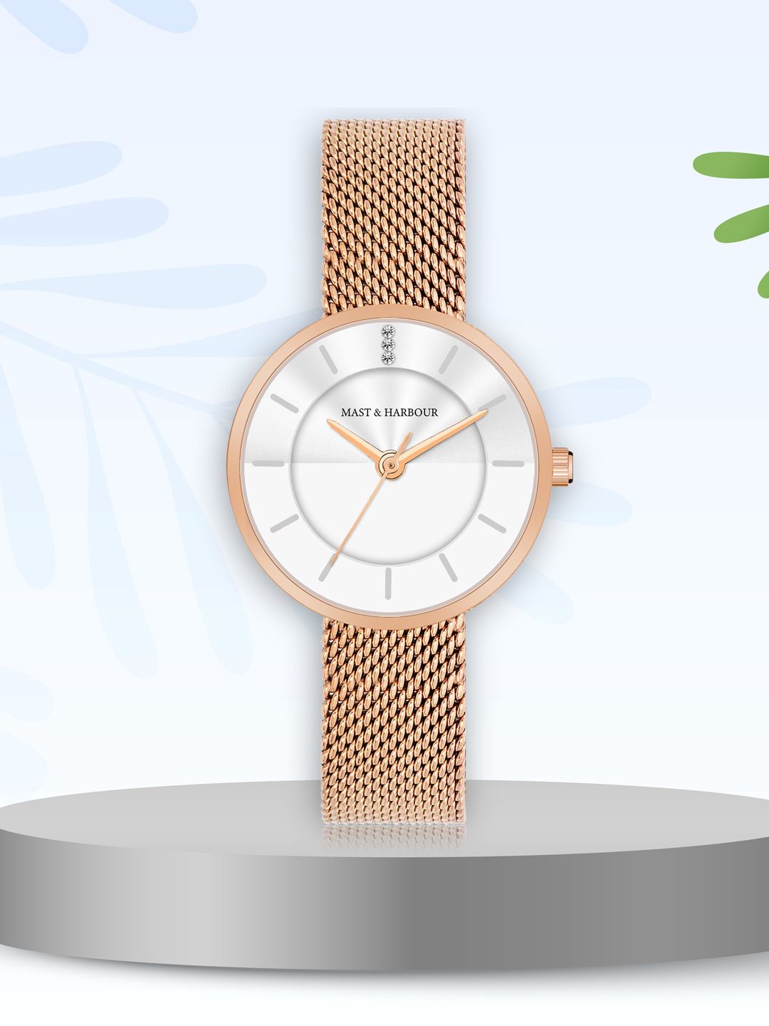 Mast & Harbour Women Stainless Steel Bracelet Style Analogue Watch MH-5702