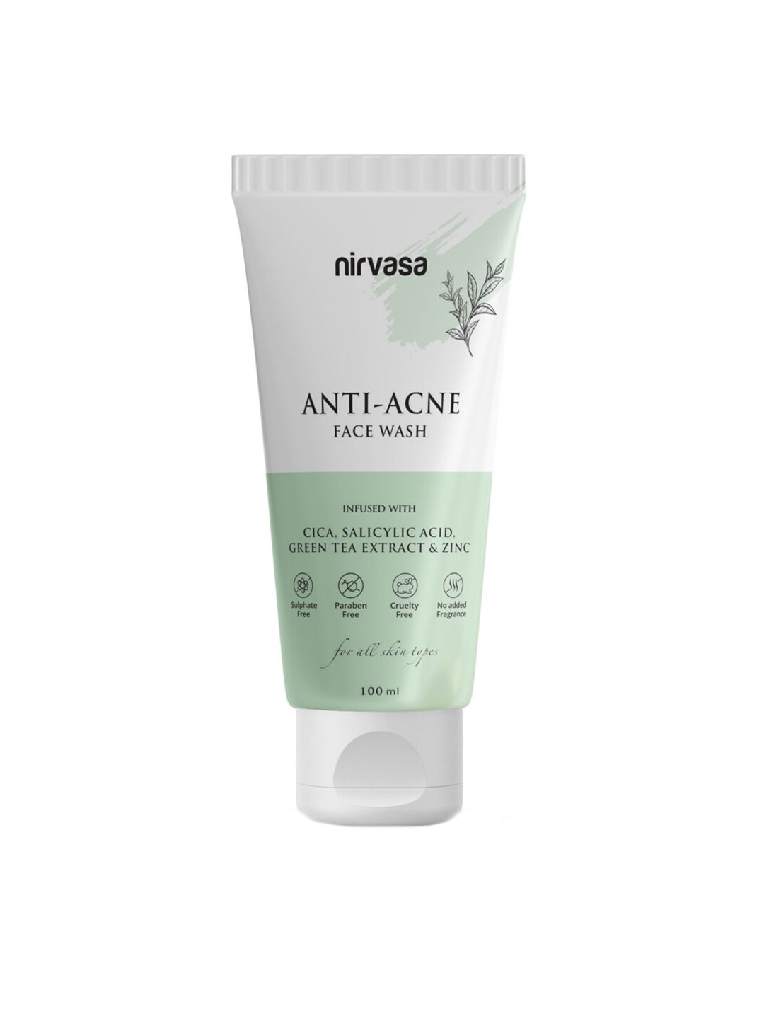 Nirvasa Anti-Acne Face Wash with Cica & Salicylic Acid - 100 ml