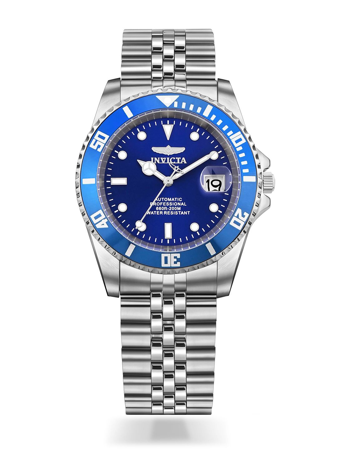 Invicta Invicta Men Pro Diver 200 M Automatic Blue Dial Analog Watch - 29179