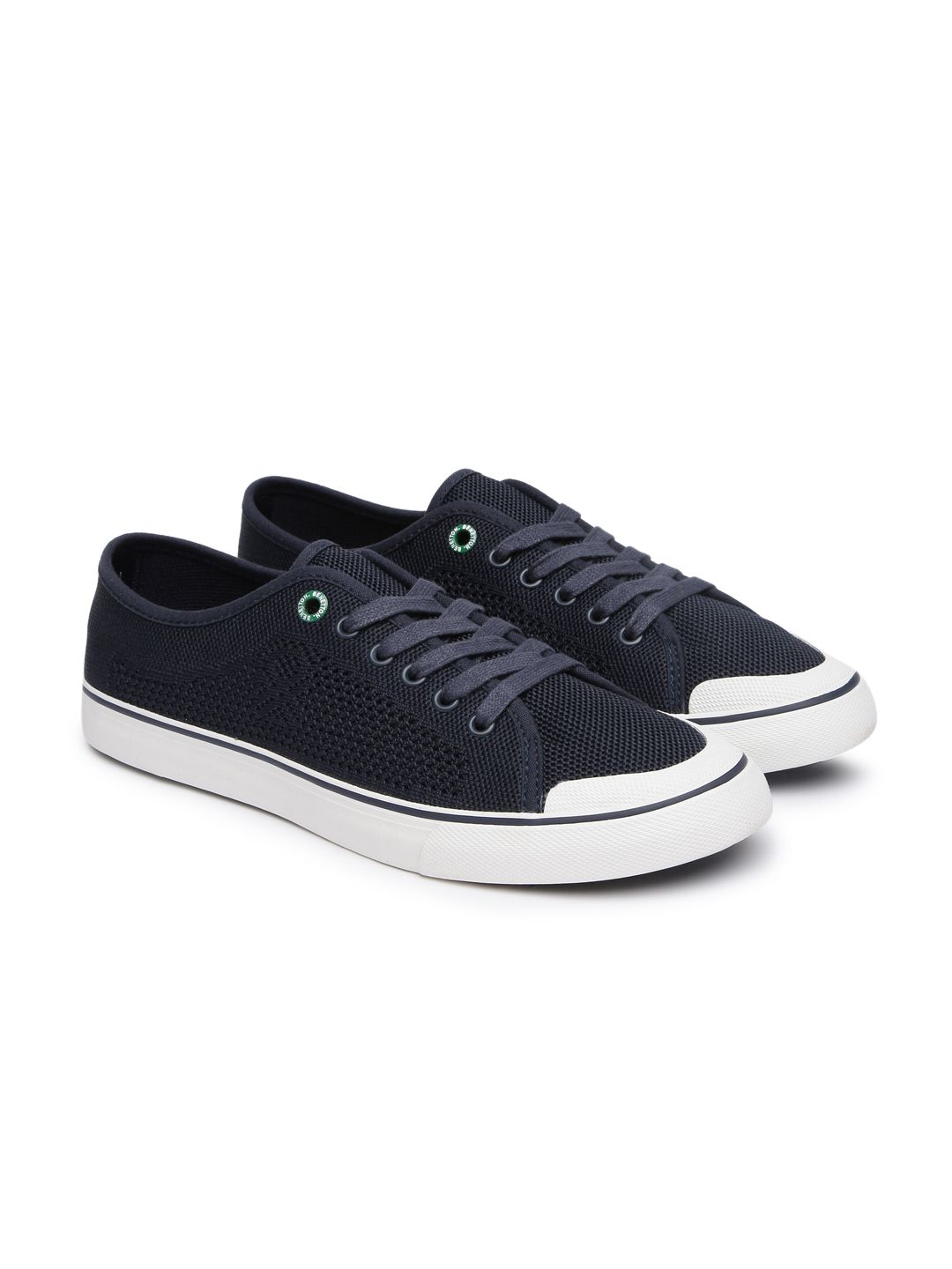 united colors of benetton men navy blue sneakers