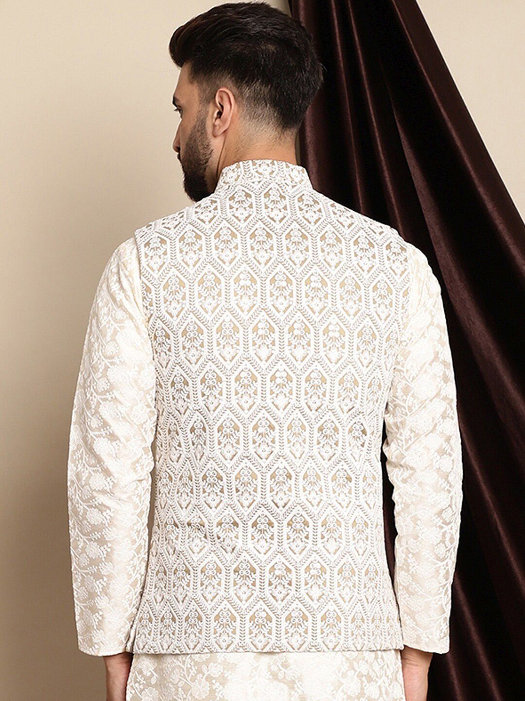 Buy Anouk Embroidered Nehru Jacket - Nehru Jackets for Men