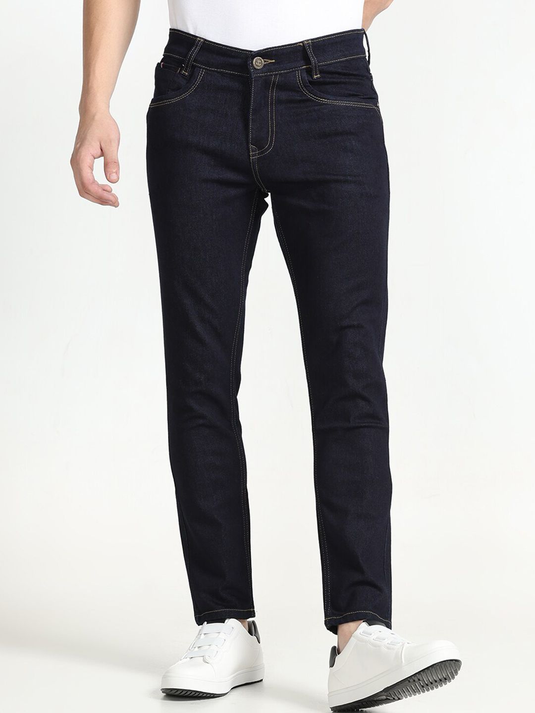 Jean Cafe Men Jean Mid-Rise Pure Cotton Jeans