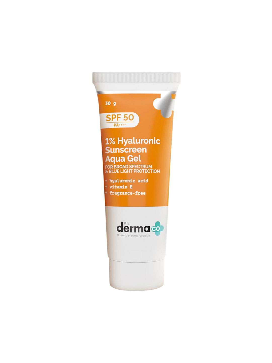 The Derma co. 1% Hyaluronic Sunscreen SPF50 Aqua Gel for Oily, Dry, Acne-Prone Skin - 30g