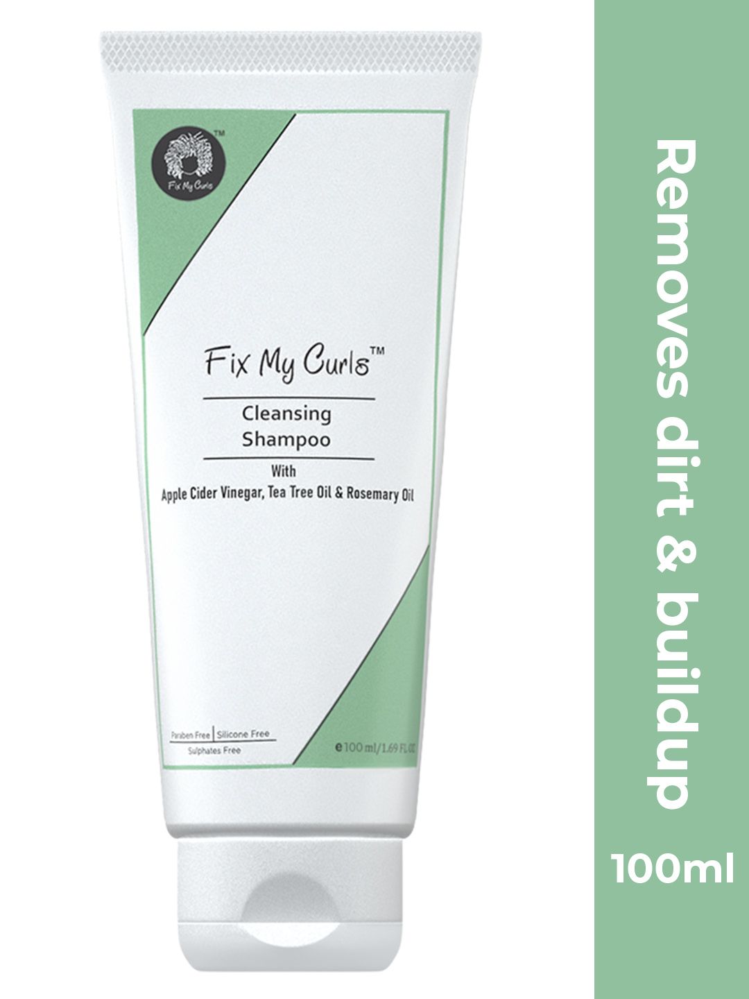 Fix My Curls Cleansing Shampoo with Apple Cider Vinegar & Tea Tree - 100 ml