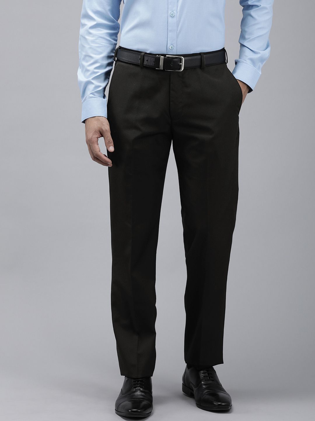 Park Avenue Men Mid-Rise Smart Trousers