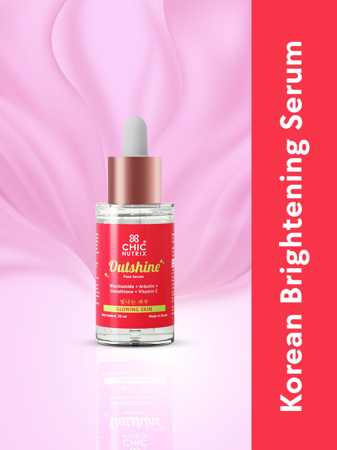 CHICNUTRIX Outshine Skin Glow Face Serum with Niacinamide & Arbutin - 30 ml