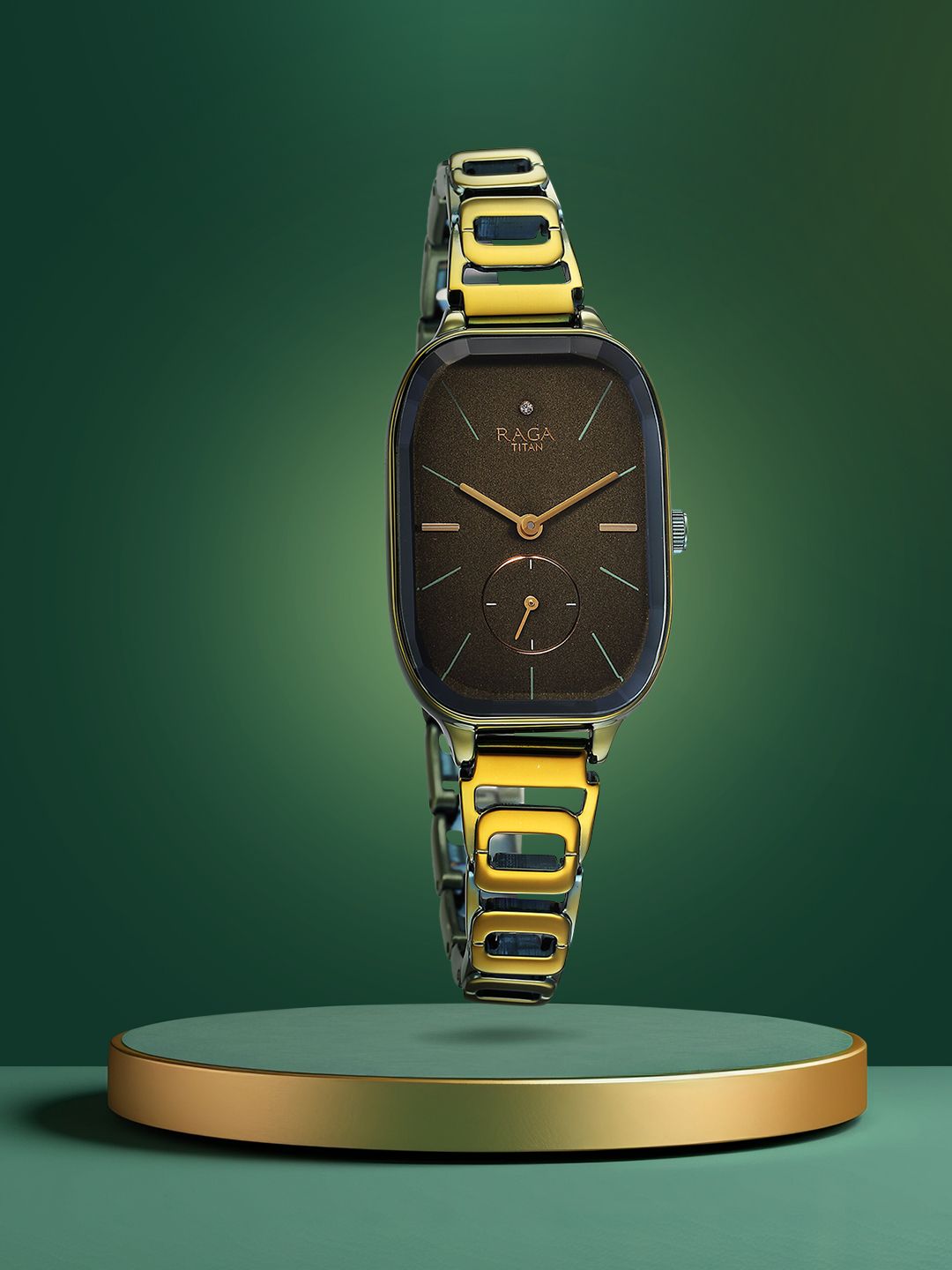 Titan Titan Raga Chic Quartz Analog With Green Dial Watch For Women - Nt2687qm01