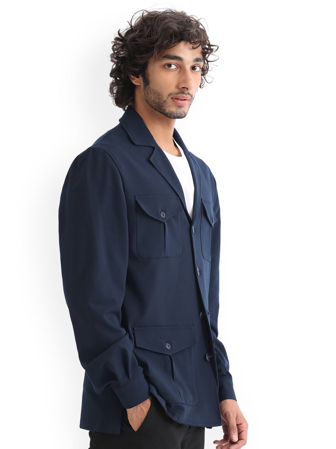 Buy RARE RABBIT Men Voyage Tailored Fit Notched Lapel Collar