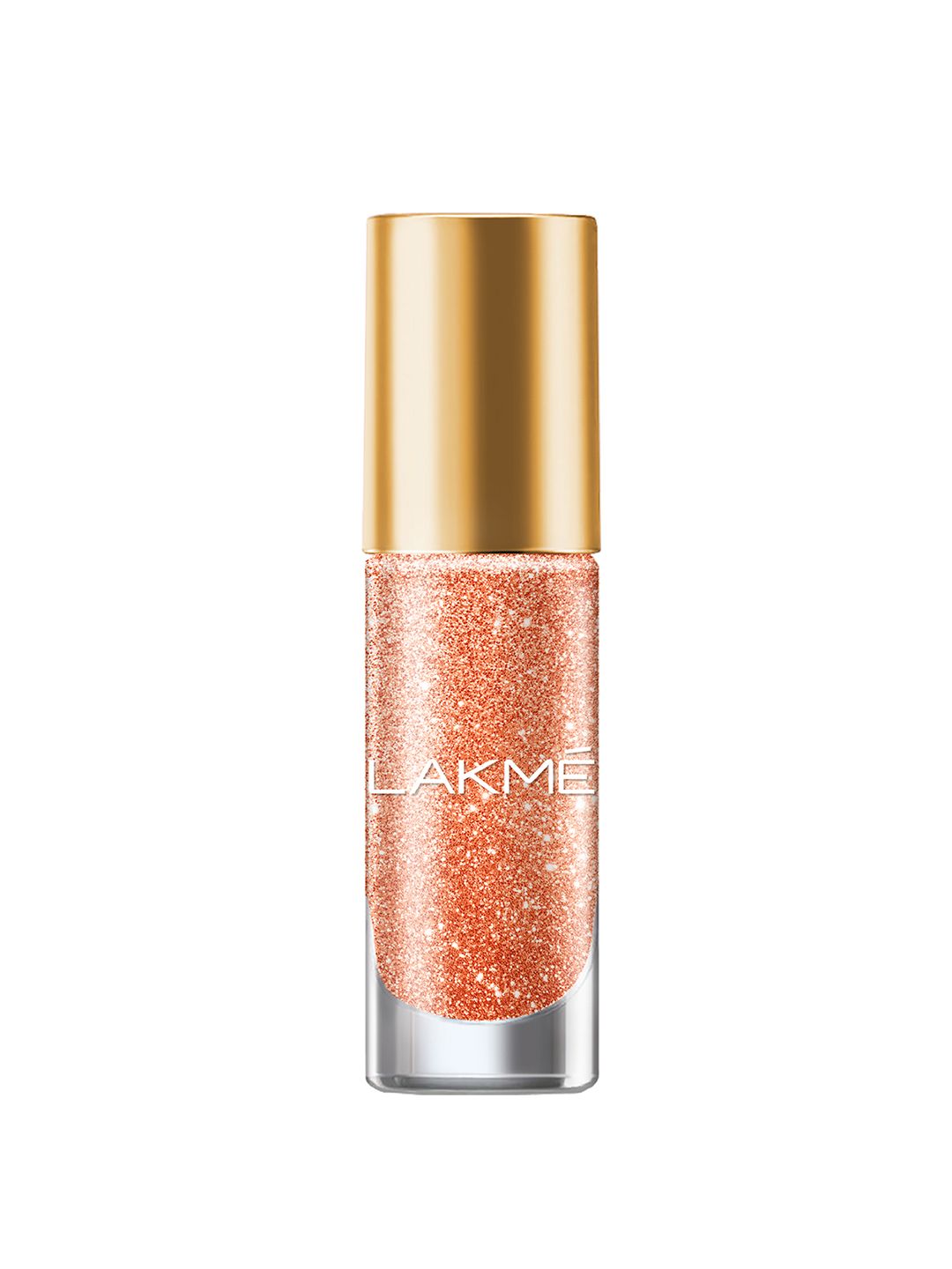 Lakme Primer+Gloss Glitterati Collection Shine Nail Polish 6 ml - Electric Peach