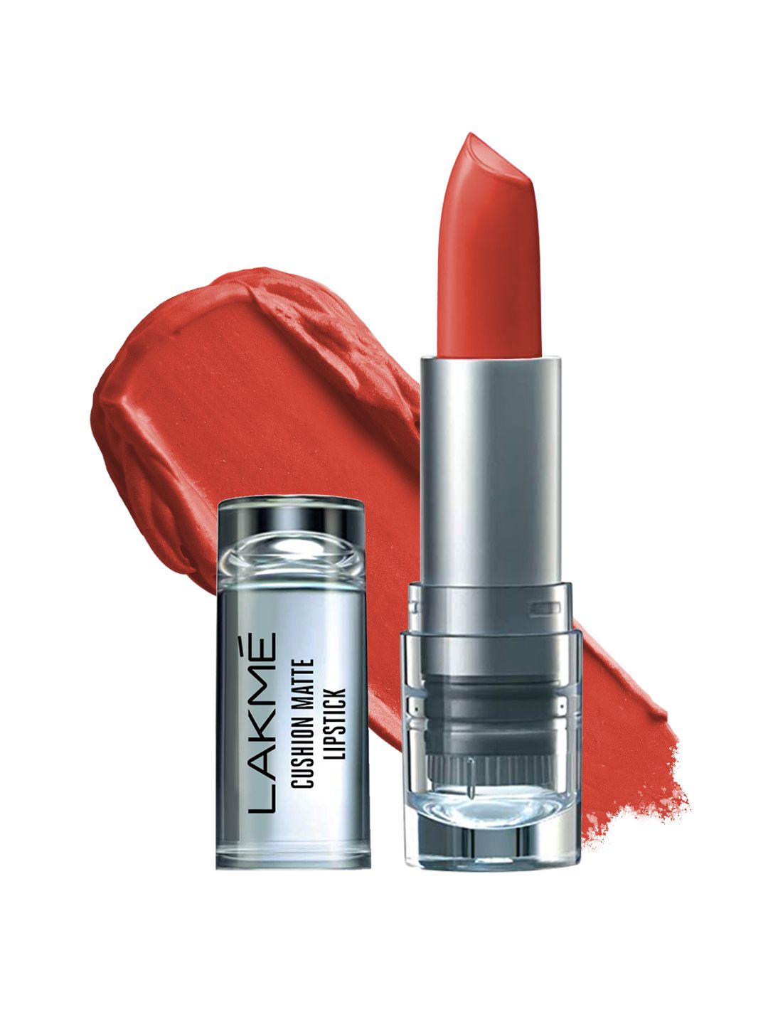 Lakme Cushion Matte Lipstick with French Rose Oil - Brown Chili