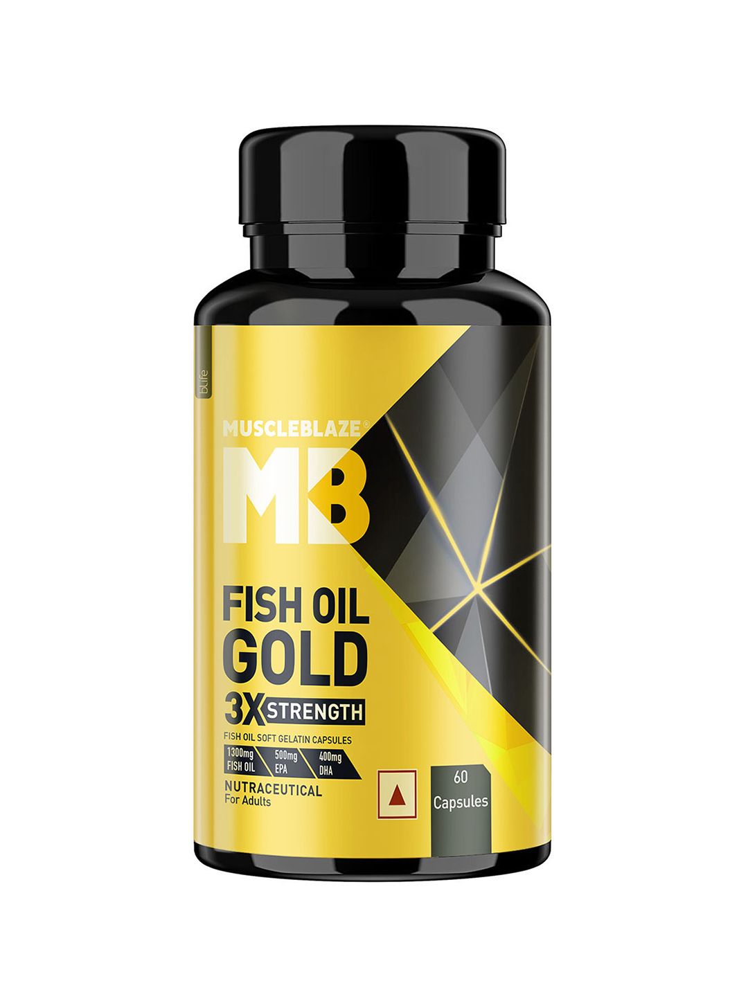 MuscleBlaze Omega-3 Fish Oil Gold Capsules 1250mg - 60 Capsules