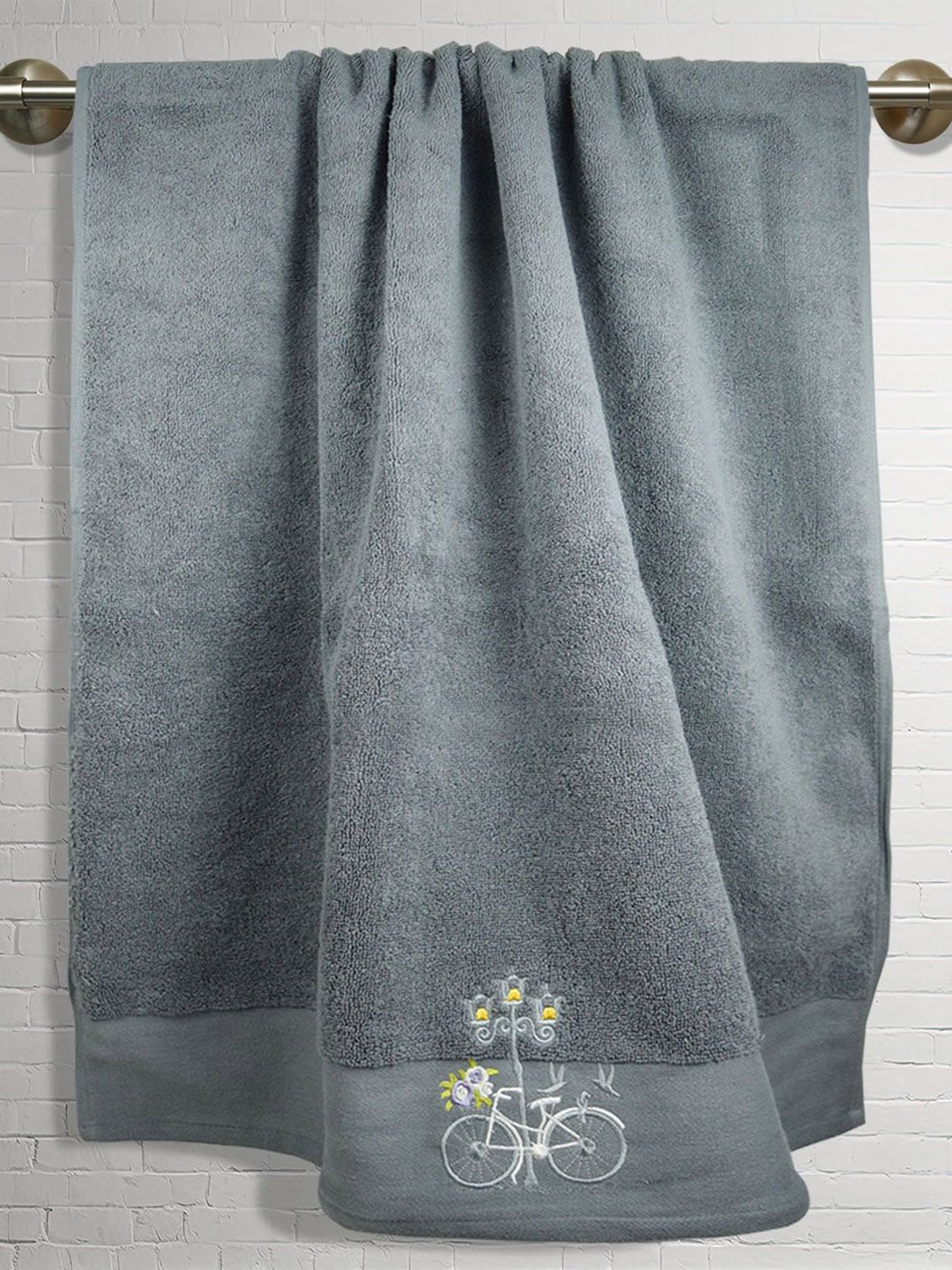 RANGOLI Lightweight Pure Cotton 550GSM Super Soft Adult Regular Bath Towel-28x58In