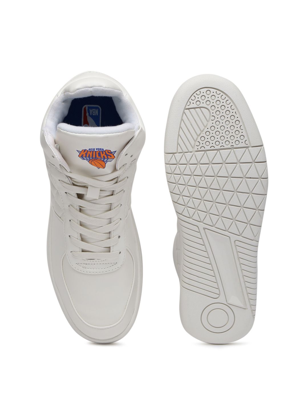 Buy NBA New York Knicks Men White Sneakers - Casual Shoes for Men