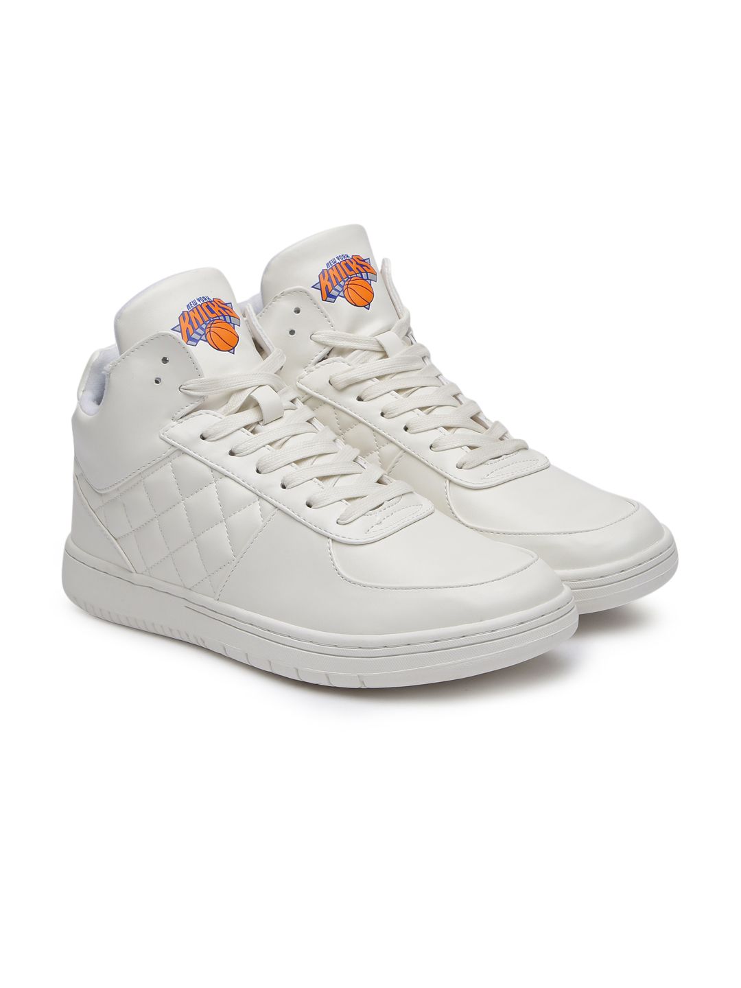 Buy NBA New York Knicks Men White Sneakers - Casual Shoes for Men
