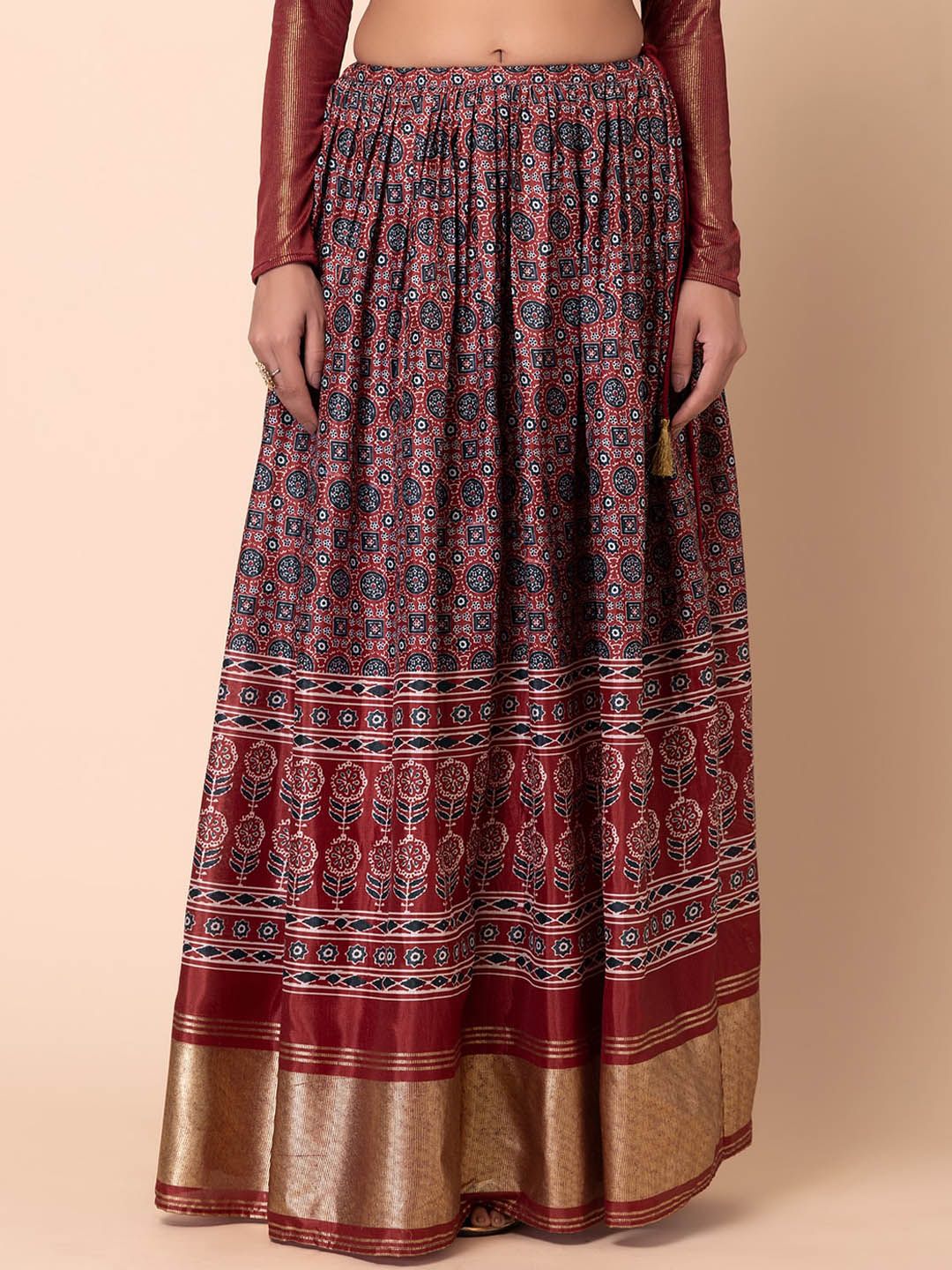 INDYA Printed Flared Skirts Price in India
