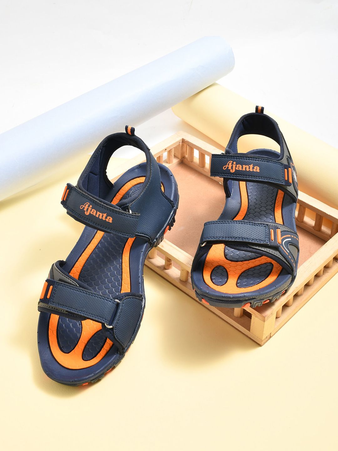 Ajanta Men Printed Sports Sandals