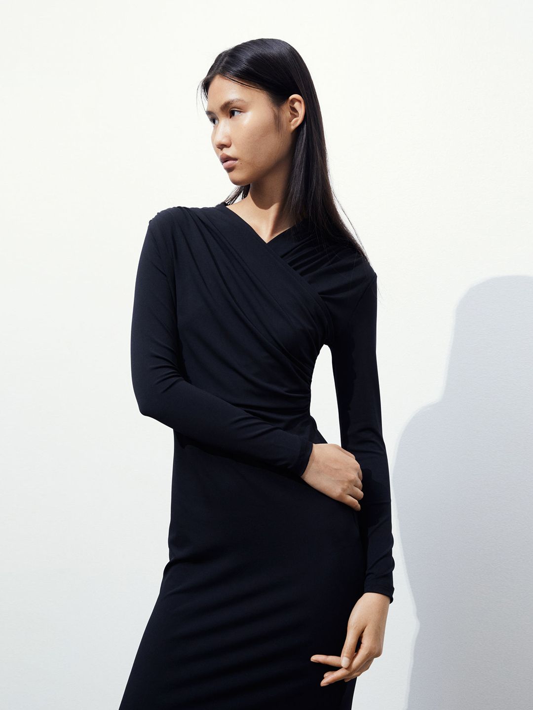 H&M Draped Bodycon Dress