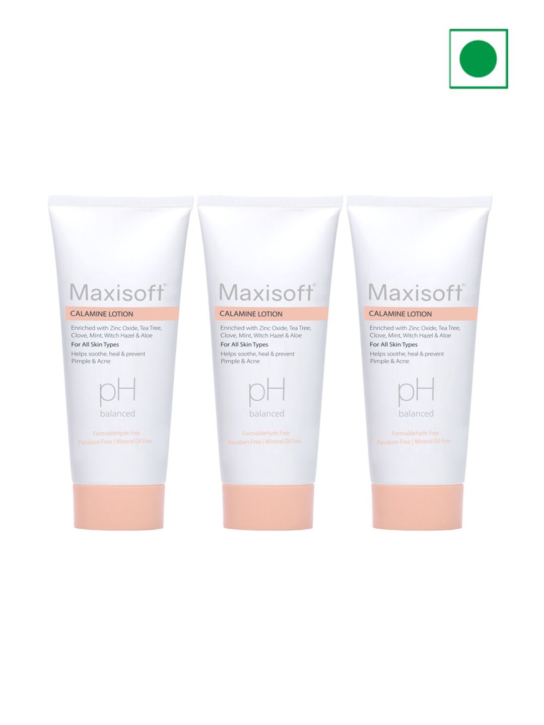 Buy Maxisoft Set of 3 Calamine Lotion with Tea Tree & Clove - 100