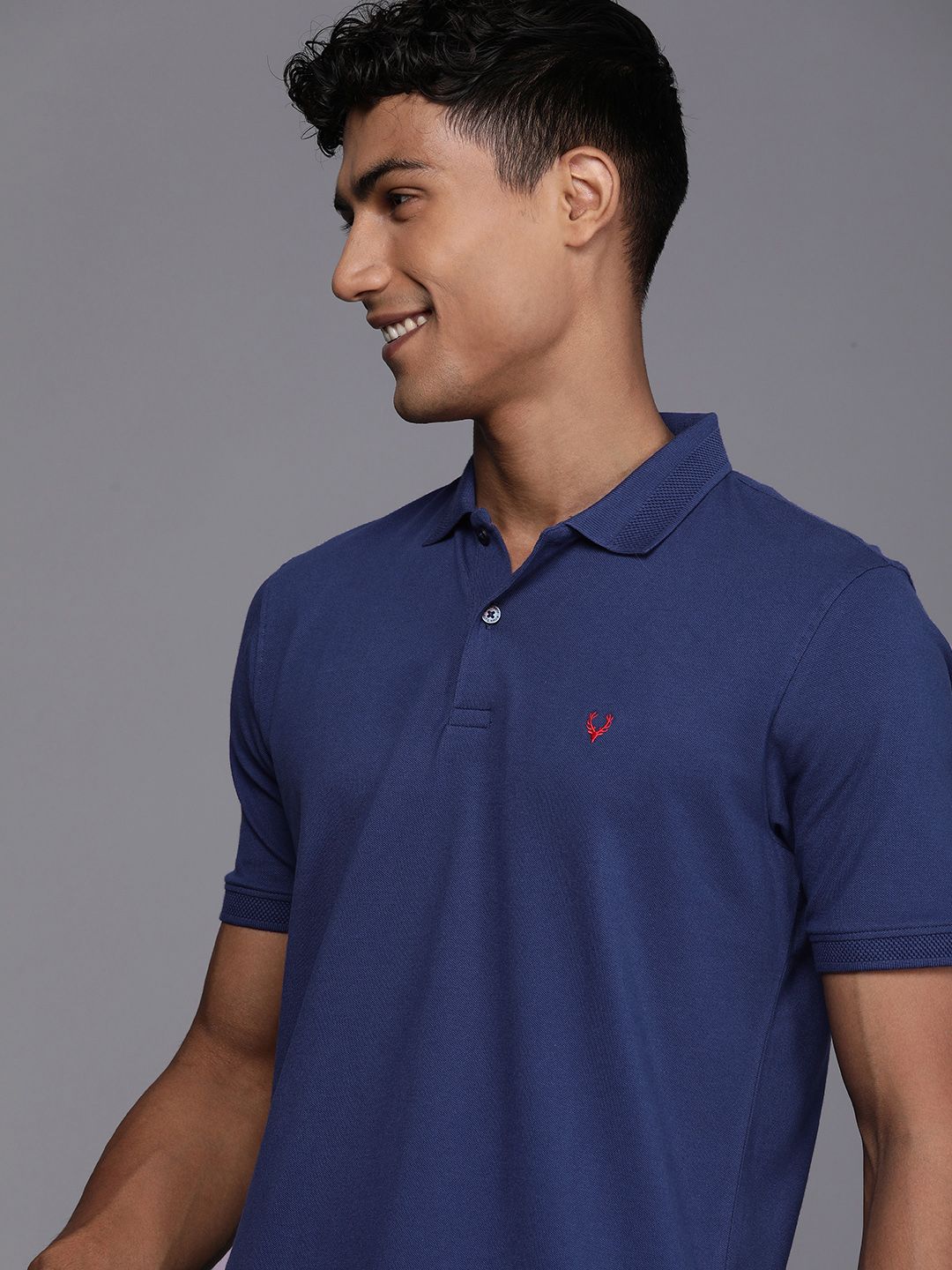 Allen Solly Solid Polo Collar Casual T-shirt