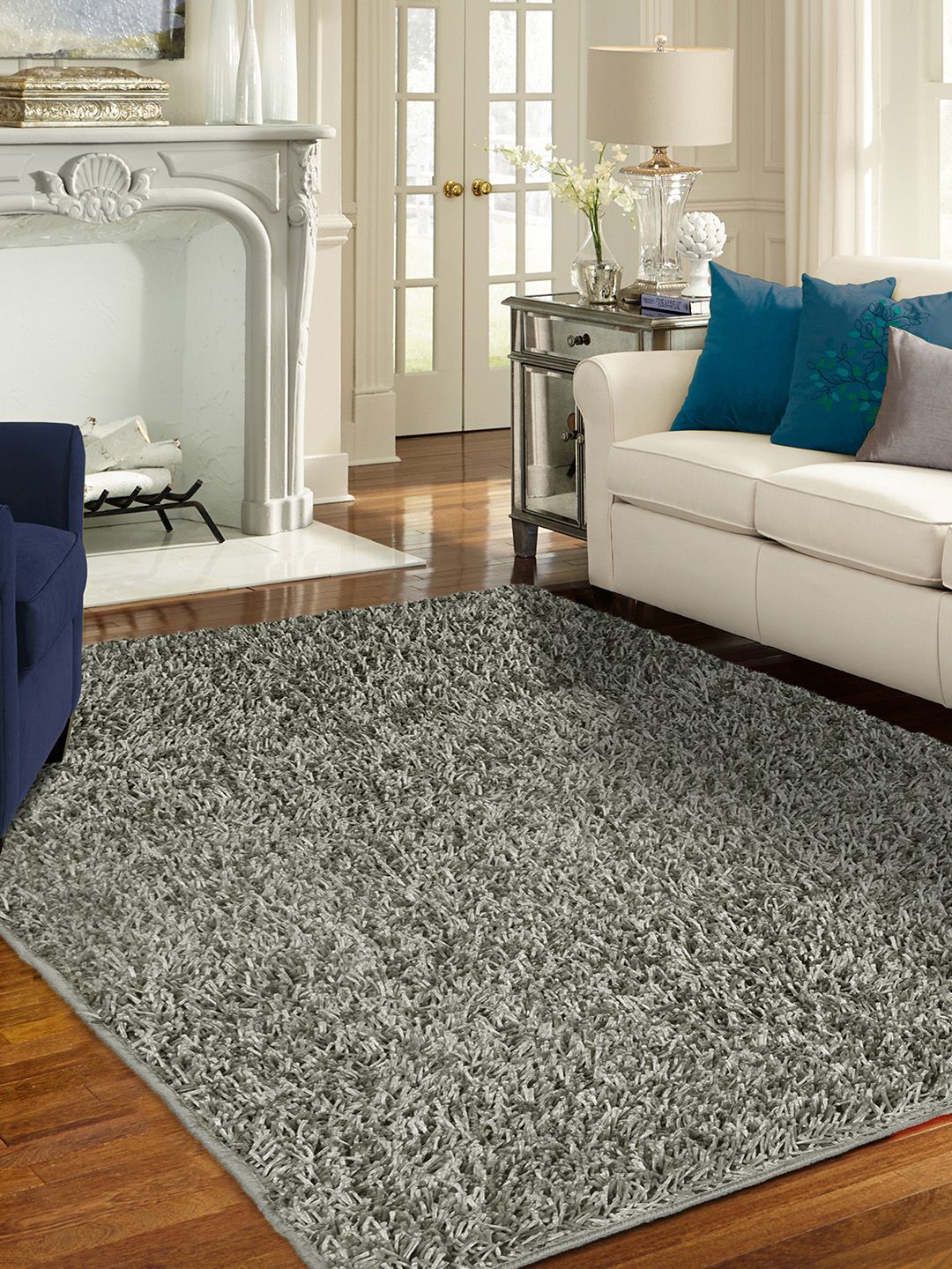 Story@home Grey Solid Carpet Price in India