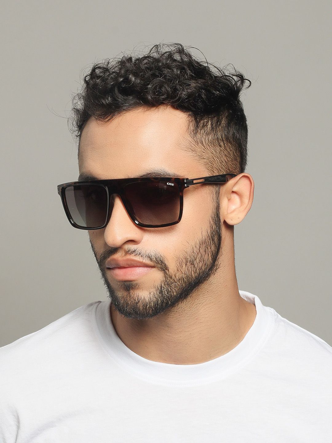 IDEE Men Square Sunglasses with UV Protected Lens IDS2957C2PSG