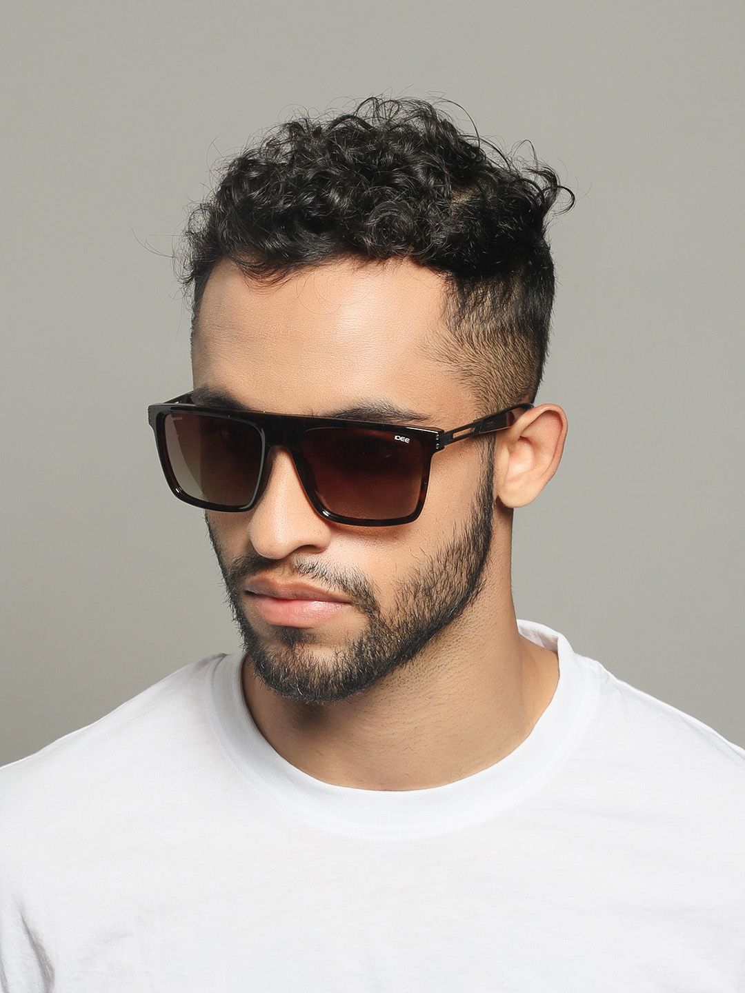 IDEE Men Square Sunglasses with UV Protected Lens IDS2957C1PSG