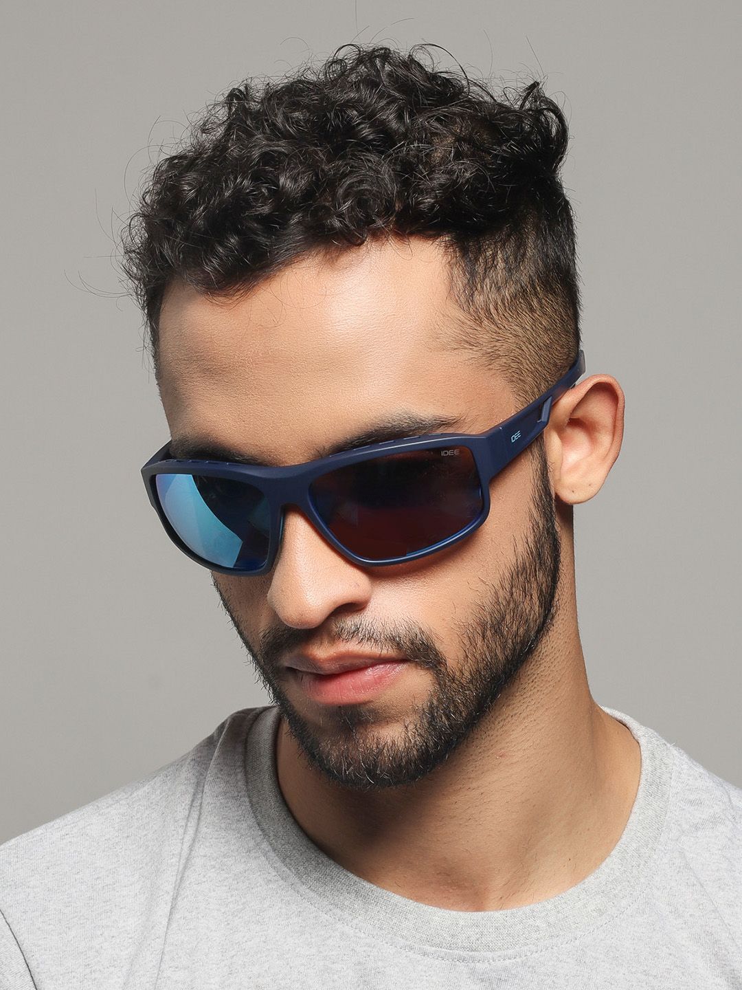 IDEE Men Square Sunglasses With UV Protected Lens IDS2959C2SG