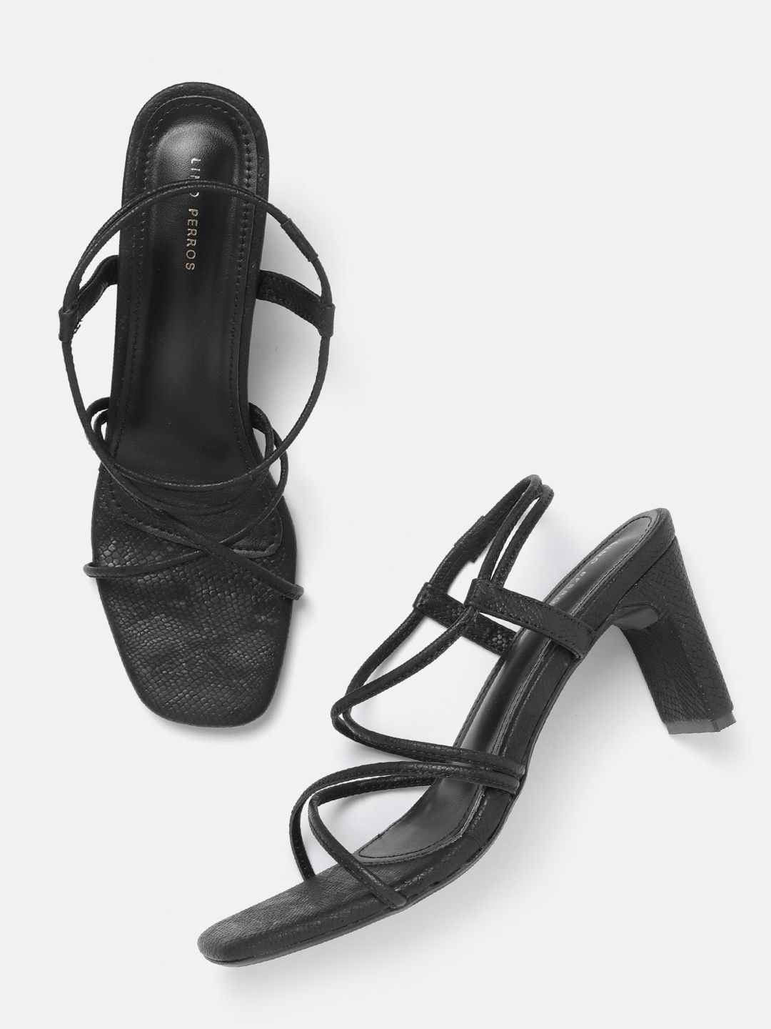 Lino Perros Open Toe Block Heels