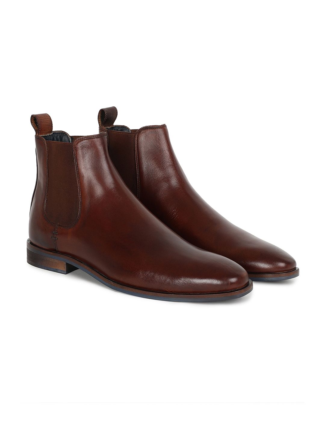 Buy RARE RABBIT Men Mid Top Leather Chelsea Boots - Boots  display picture 1