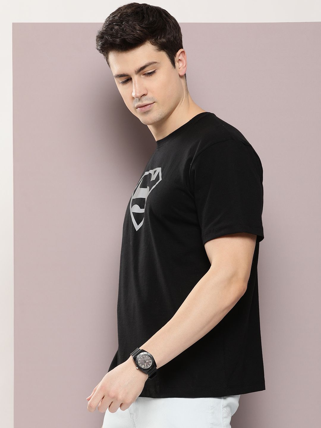 Buy Kook N Keech Superman Men Superman Printed Pure Cotton T-shirt