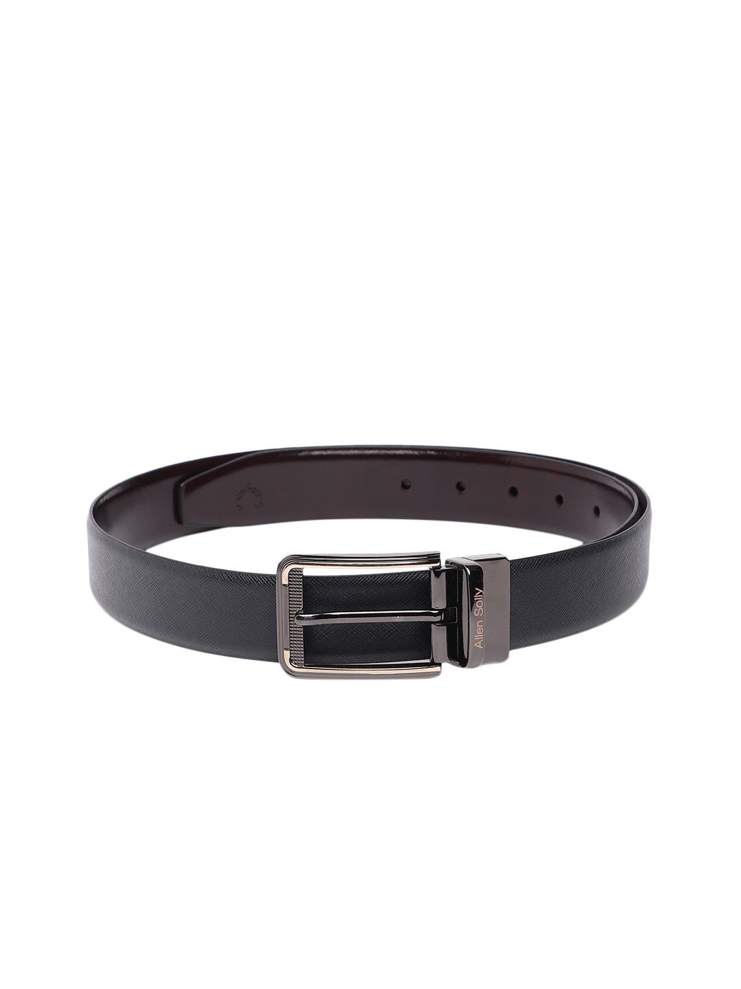 Allen Solly Men Solid Leather Reversible Belt