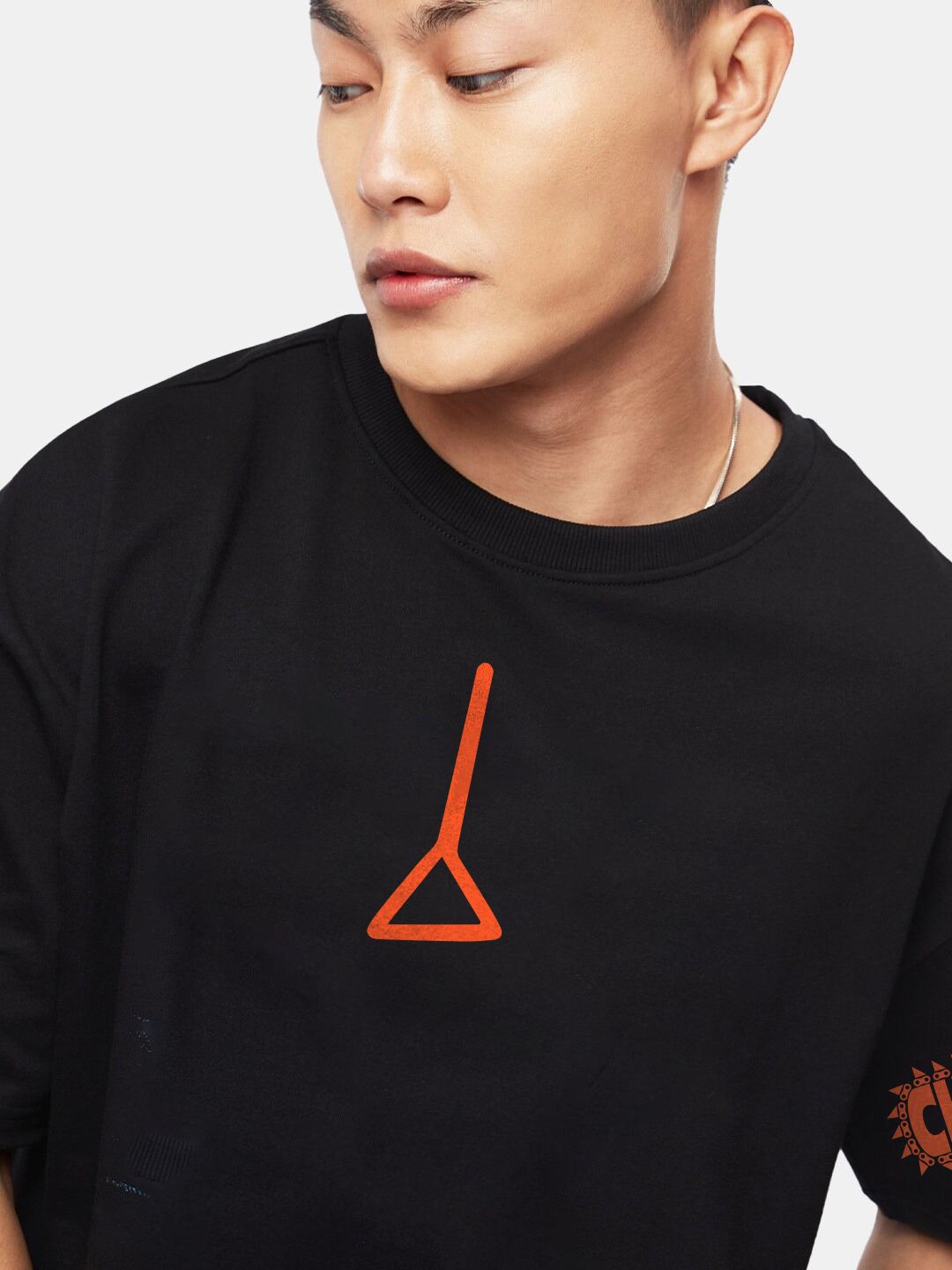 Buy Crazymonk Men Oversized Graphic Denji X Pochita Anime Cotton T